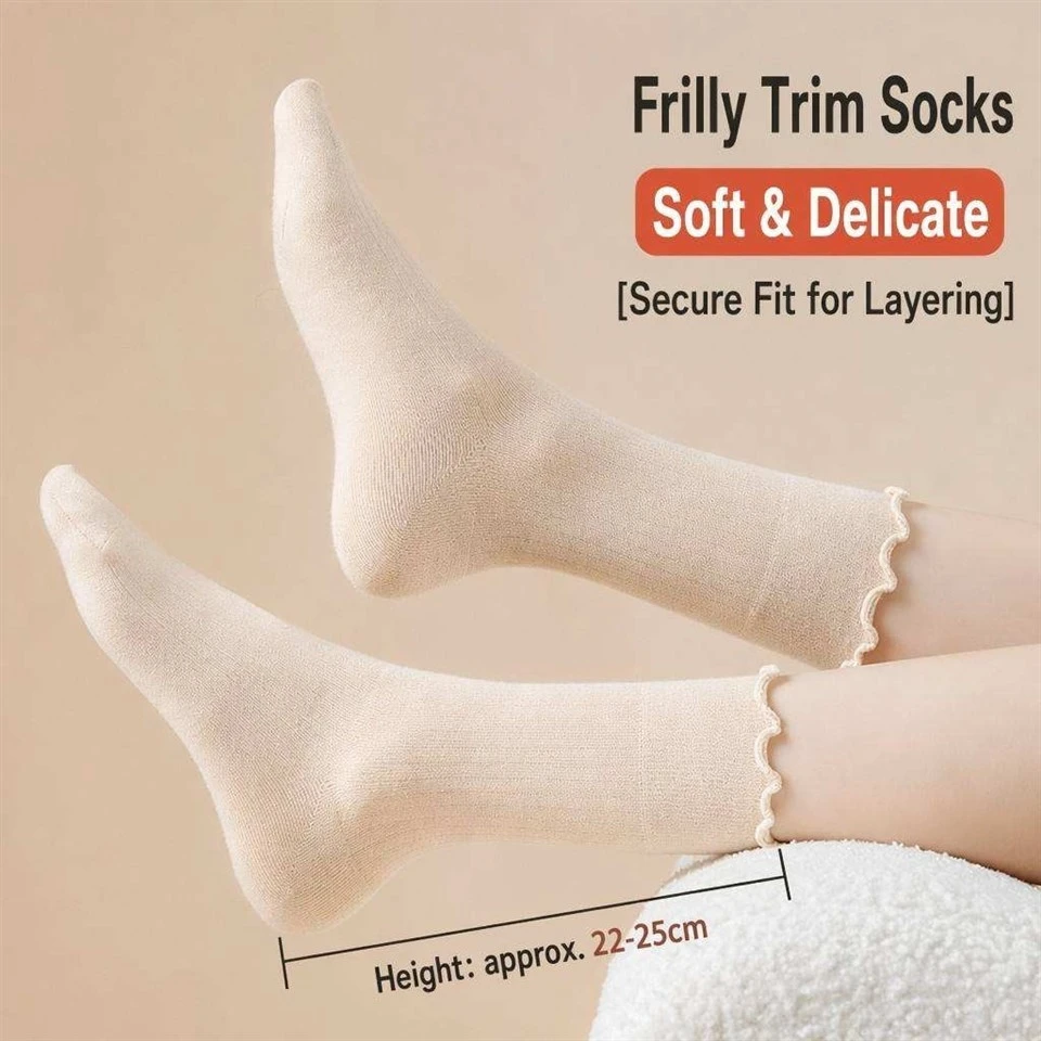 Autumn Winter Ins Minimalist Womens Cotton Crew Socks factory