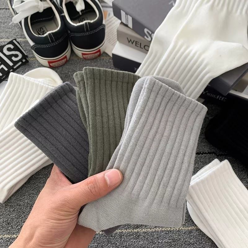 Supports OEM Sports Cotton Solid-Color Customizable Logo Socks high quality